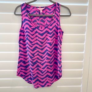 LULLY PULIZTER - silk racer back tank top